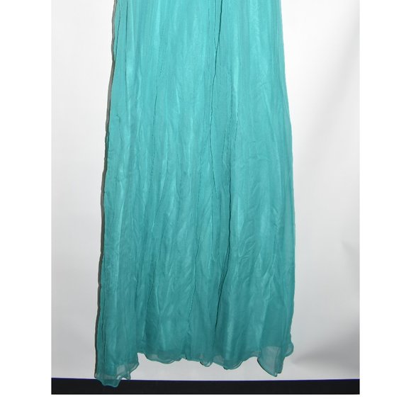 Sean Collection Embellished Strapless Silk Gown BLUE SIZE 2 - Picture 7 of 7
